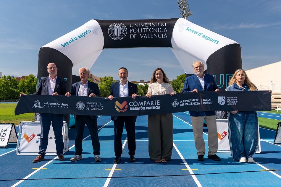 La UPV y el Maratón Valencia inauguran la renovada pista de atletismo ...