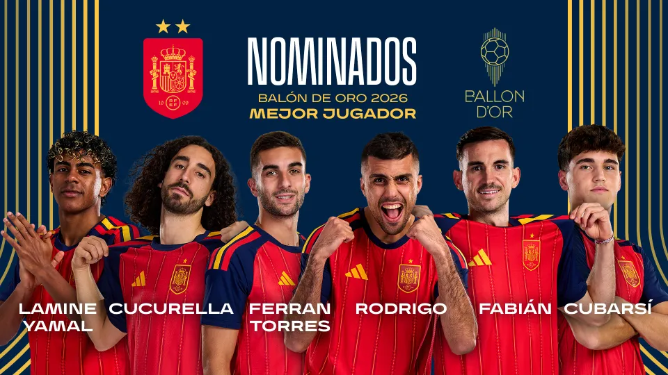 España domina las candidaturas al Balón de Oro 2026